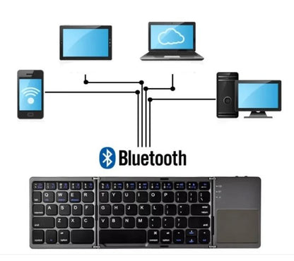 mini teclado inalambrico plegable