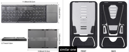 mini teclado inalambrico plegable