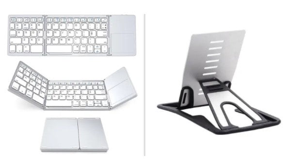 mini teclado inalambrico plegable